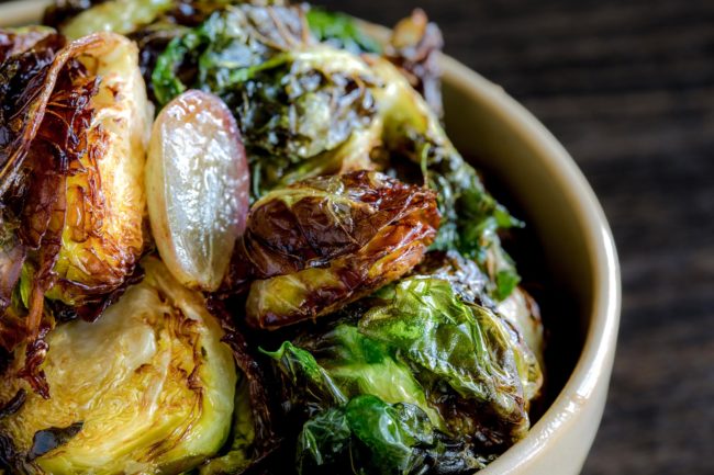 Brussels sprouts close up