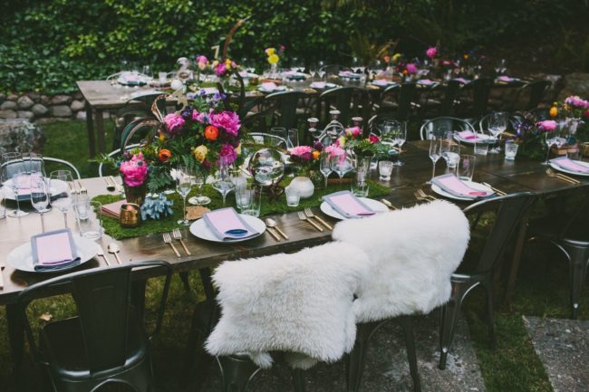 Garden party tables