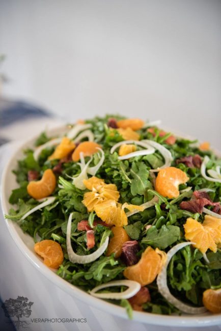 Fresh salad with fennel and oranges